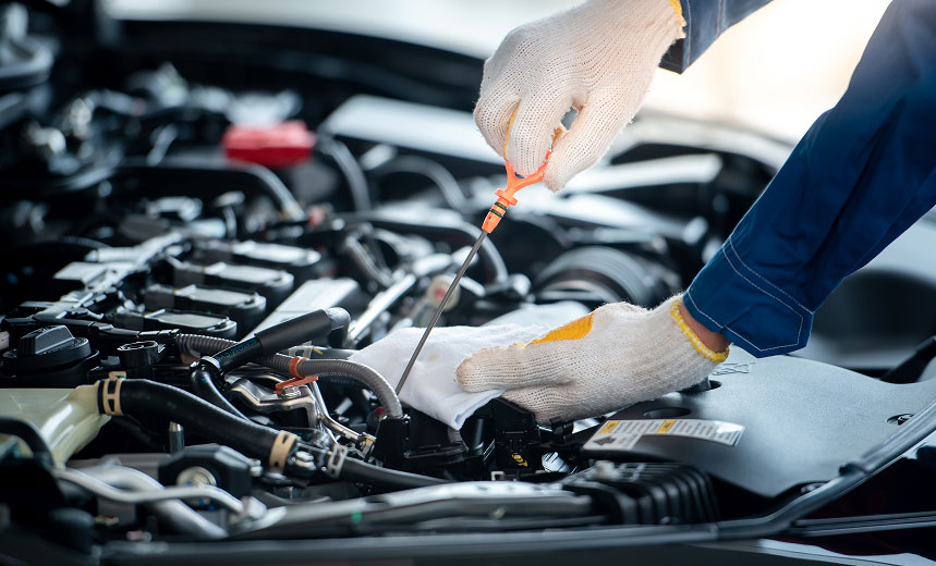 repairing a car engine